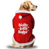 PawsIndia Christmas Dog Hoodie - Holly Jolly Babe 🎄