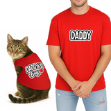 PawsIndia Signature Twinning Set – Parent & Cat - Daddy & Daddy's Boy - Red