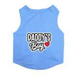 PawsIndia Sleeveless Printed Cat T-Shirt - Daddy's Boy