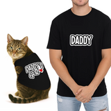 PawsIndia Signature Twinning Set – Parent & Cat - Daddy & Daddy's Girl - Black