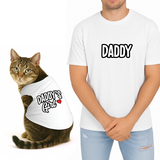 PawsIndia Signature Twinning Set – Parent & Cat - Daddy & Daddy's Girl - White