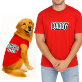 PawsIndia Signature Twinning Set – Parent & Pup - Daddy & Daddy's Boy - Red