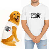 PawsIndia Signature Twinning Set – Parent & Pup - Daddy & Daddy's Boy - White