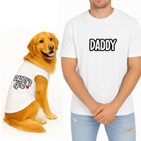 PawsIndia Signature Twinning Set – Parent & Pup - Daddy & Daddy's Girl - White
