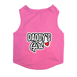PawsIndia Sleeveless Printed Dog T-Shirt - Daddy's Girl