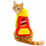 PawsIndia Dual Pattern Dog & Cat Hoodie - Dil Naram Dimag Garam