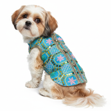 Pawsindia Traditional Nawabi Sky Blue Embroidered Kurta for Dogs | Ethnic Festive Wear