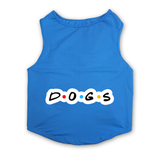 PawsIndia Sleeveless Printed Dog T-Shirt - D.O.G.S.