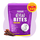 Raw Bites Organic Dehydrated - Duck Jerky Premium Dog Treats