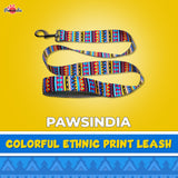 Pawsindia Colorful Ethnic Nylon Leash for Dogs with a Padded Handle