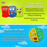 Pawsindia Catnip Cat Toy - Joyful Expressions - Pack of 5