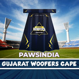 Pawsindia IPL Edition - Gujarat Woofers Dog Cape