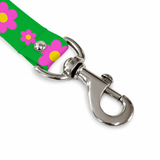 PawsIndia Pink Daisy Printed Leash for Dogs & Cats