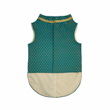 Pawsindia Traditional Royal Brocade Kurta for Dogs - Aqua Green | Ethnic Festive Wear