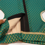 Pawsindia Traditional Royal Brocade Kurta for Dogs - Aqua Green | Ethnic Festive Wear