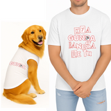 PawsIndia Signature Twinning Set – Parent & Pup - Kya Gunda Banega & Gunda - White