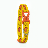 PawsIndia Hot Dog Printed Collar & Leash Set for Dogs & Cats