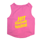 PawsIndia Sleeveless Printed Cat T-Shirt - Hot-Handsome-Hanikark