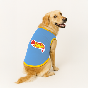 PawsIndia Ribbed Sleeves Printed Dog T-Shirt - Hottie