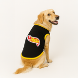 PawsIndia Ribbed Sleeves Printed Dog T-Shirt - Hottie