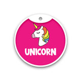 Customized Pet Id Tag - Unicorn
