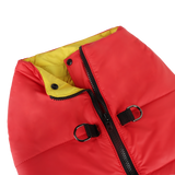 Zoomiez Ultimate Dog Jacket With Built in Harness - Red/Yellow
