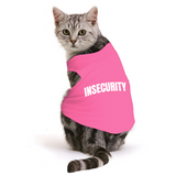 PawsIndia Sleeveless Printed Cat T-Shirt - Insecurity
