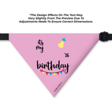 PawsIndia Customized Pet Bandana - It's My Barkday