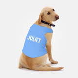 PawsIndia Sleeveless Printed Dog T-Shirt - Juliet