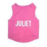 PawsIndia Sleeveless Printed Dog T-Shirt - Juliet