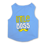 PawsIndia Sleeveless Printed Dog T-Shirt - Little Boss
