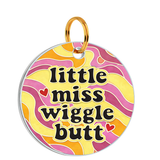 Pawsindia No Filter Customized Pet Id Tag - Little Miss Wiggle Butt