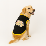 PawsIndia Ribbed Sleeves Printed Dog T-Shirt - Main Character Energy