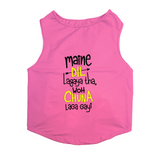 PawsIndia Sleeveless Printed Dog T-Shirt - Maine Dil Lagaya Tha Wo Chuna Laga Gayi