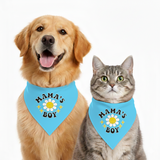 PawsIndia Pet Bandana - Mama's Boy - Blue
