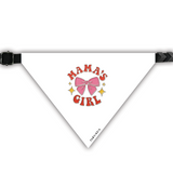 PawsIndia Pet Bandana - Mama's Girl - White
