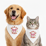 PawsIndia Pet Bandana - Mama's Girl - White