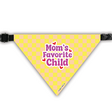PawsIndia Pet Bandana - Mom's Favourite Child - Checks Pattern
