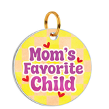 Customized Pet Id Tag - Mom's favorite Child - Yellow