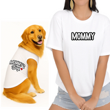 PawsIndia Signature Twinning Set – Parent & Pup - Mommy & Mommy's Boy - White