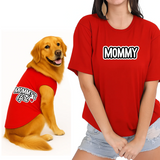PawsIndia Signature Twinning Set – Parent & Pup - Mommy & Mommy's Girl - Red