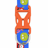 PawsIndia Crazy Monsters Printed Collar for Dogs & Cats
