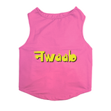 PawsIndia Sleeveless Printed Dog T-Shirt - Nawaab