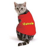 PawsIndia Sleeveless Printed Cat T-Shirt - Nawaab