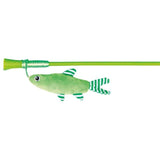 Trixie - Playing Rod With Fish In Plastic/Plush, Catnip (42 cm)