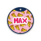 Customized Pet Id Tag - Pizza Lover