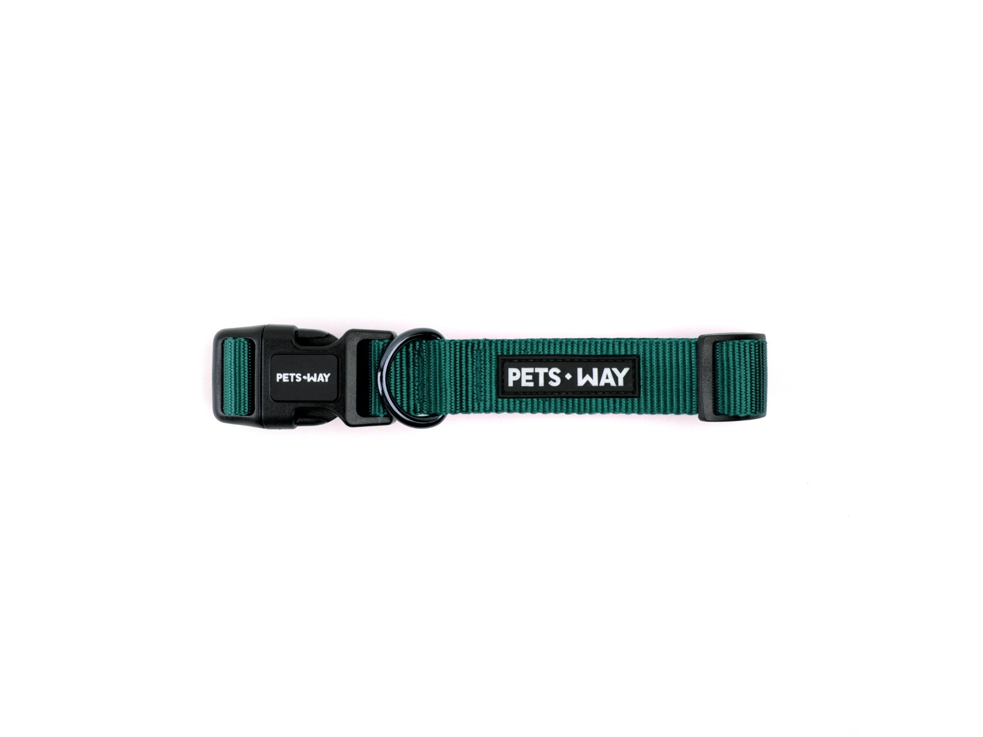 Pets Way Solid Dog Collar - Emerald