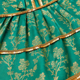 PawsIndia Traditional Royal Zari Dress For Dogs - Ice Blue