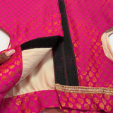 Pawsindia Traditional Royal Brocade Kurta for Cats - Pink | Ethnic Festive Wear