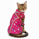 PawsIndia Traditional Rose Pink Prince Kurta for Cats - Limited Edition